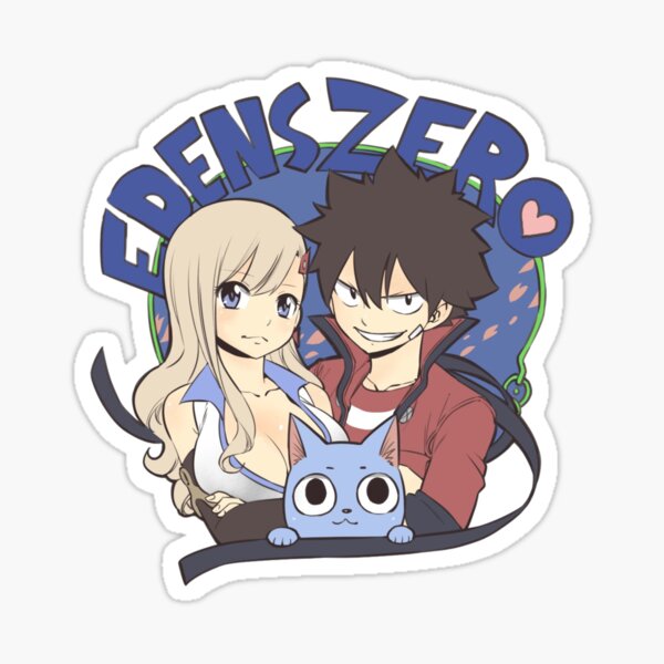 Edens Zero Cute Rebecca Happy and Shiki  Sticker for Sale by
