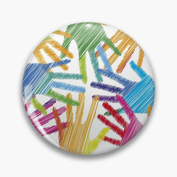 Union touch hand drawn illustration Pin