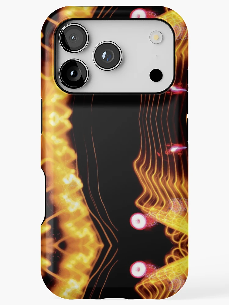 Thumbnail 1 of 4, iPhone Case, Yellow Laser Lights designed and sold by RIGHTCHUS.