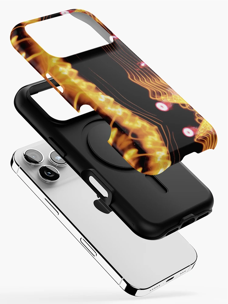 Thumbnail 2 of 4, iPhone Case, Yellow Laser Lights designed and sold by RIGHTCHUS.