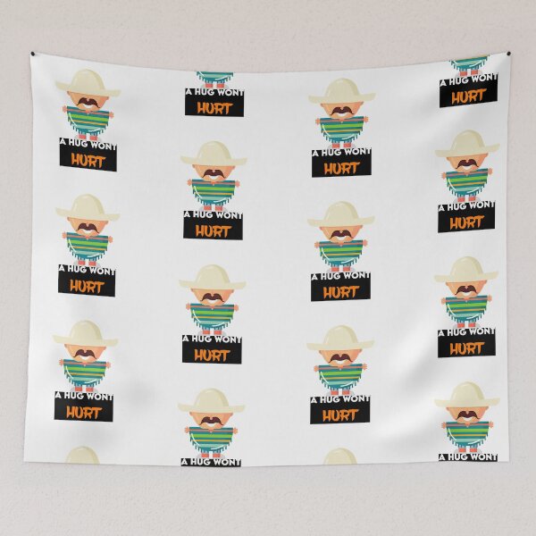 Item preview, Poncho Serape Philology Dressmaking Guatemalan FUNNY FUN MEME  A Fistful Of Dollars Dirty Harry - A HUG WONT HURT  designed and sold by yourdailywear.