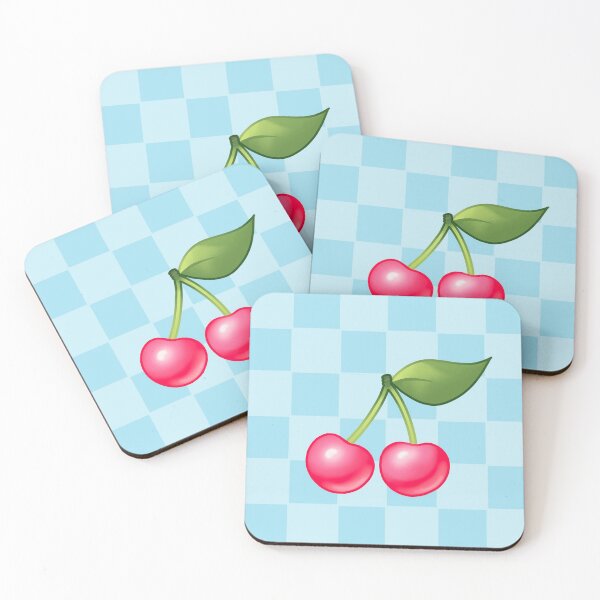 Item preview, cute cherry checkerboard designed and sold by prismatic paper co.