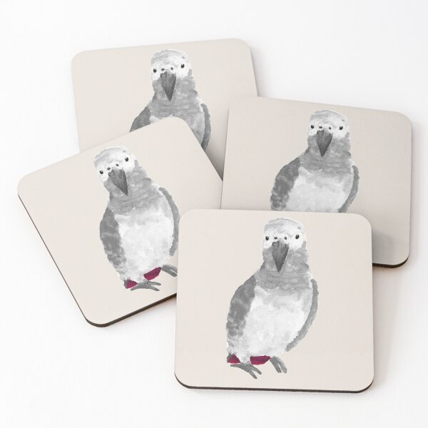 Item preview, Watercolor African Grey designed and sold by Liv-Engler-Art.
