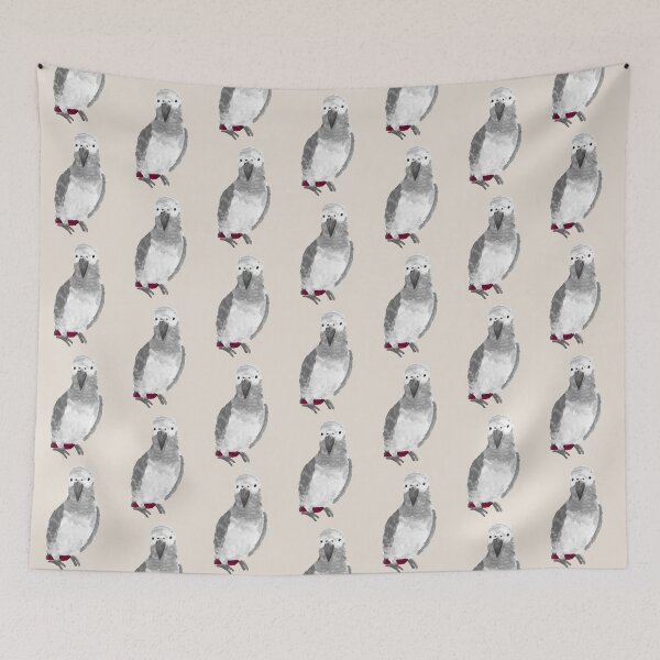 Item preview, Watercolor African Grey designed and sold by Liv-Engler-Art.