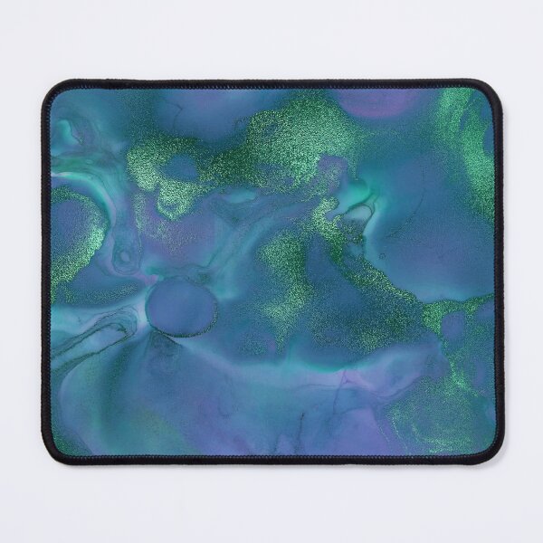 Item preview,  Electric Blue and Green Ink Splash designed and sold by WisdomInspired.