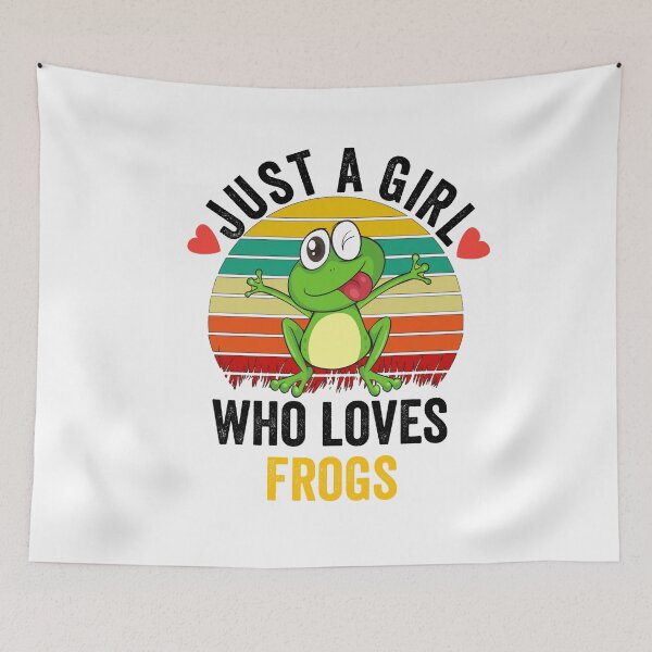 Item preview,  Just a girl who loves frogs designed and sold by Designhub14.