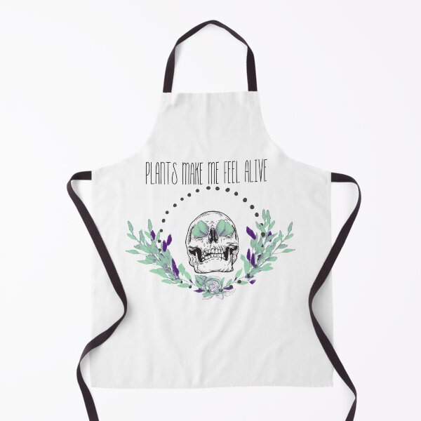 Item preview, Plants Make Me Feel Alive Skull designed and sold by WeirdGirlGFX.