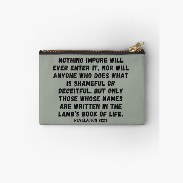 Item preview,   Bible Verse Revelation 21:27 Nothing impure will ever enter it ... designed and sold by Sheepherder120.
