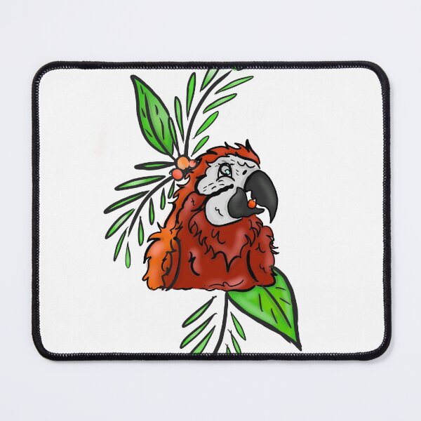 Item preview, Red Summer Macaw Graphic designed and sold by BioLushGraphics.
