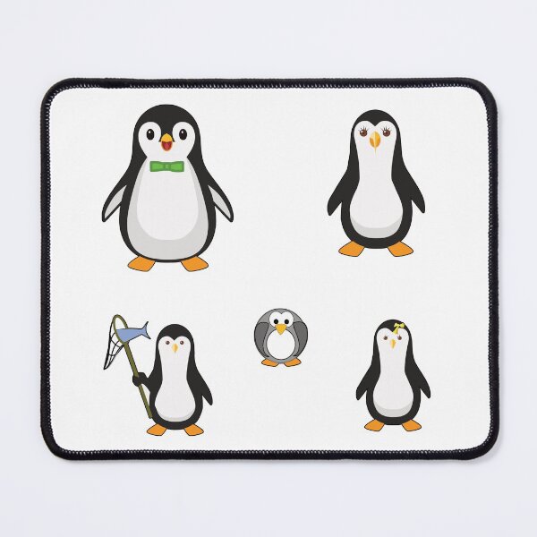 Item preview, A Pack of Five Separate Penguin Family Stickers on One Sheet designed and sold by ThePicturesGuy.