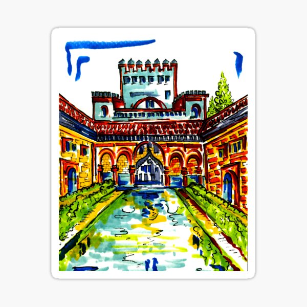 Item preview, Alhambra Reflecting Pool  designed and sold by JuliaPaccone.