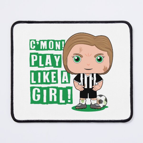 Item preview, C'mon! Play like a girl - kids soccer design designed and sold by essjaydesigns.