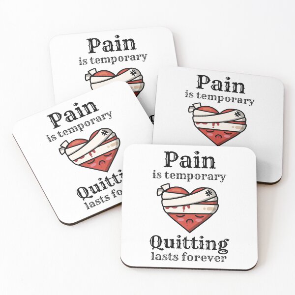 Item preview, Pain Is Temporary Quitting Lasts Forever. Inspirational designed and sold by Rebel-Design.