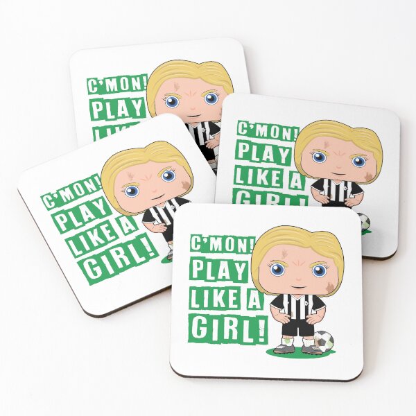 Item preview, C'mon! Play like a girl - kids soccer design designed and sold by essjaydesigns.