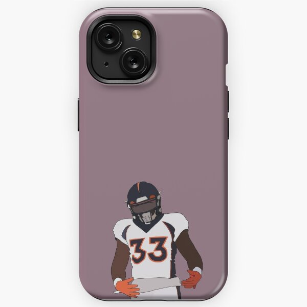 Denver Broncos iPhone Clear Paisley Design Case