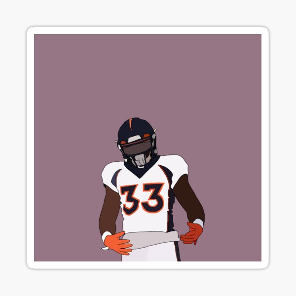 Javonte Williams 33 Denver Broncos vintage football poster shirt