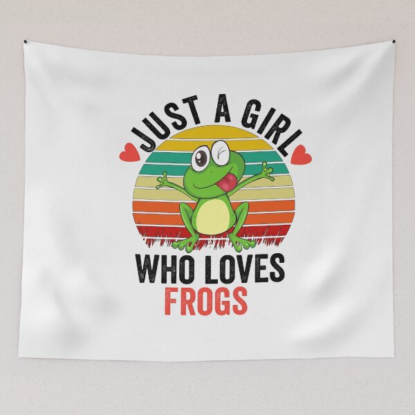 Item preview,  Just a girl who loves frogs designed and sold by Designhub14.