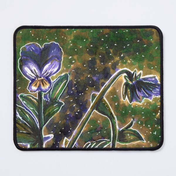 Item preview, Cosmic Pansies Marker Drawing designed and sold by KLoganArt.