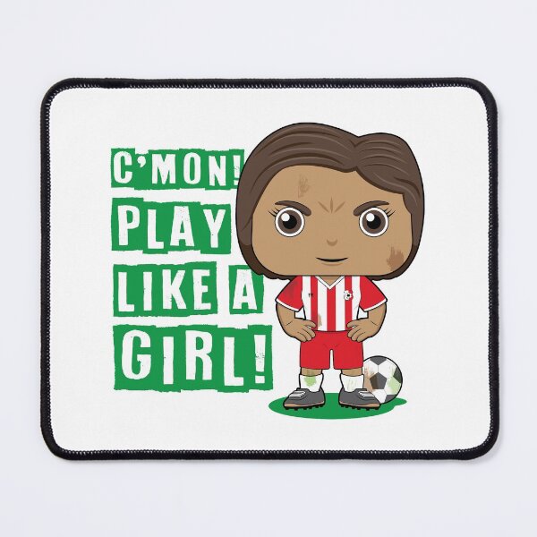 Item preview, C'mon! Play like a girl - kids soccer design designed and sold by essjaydesigns.