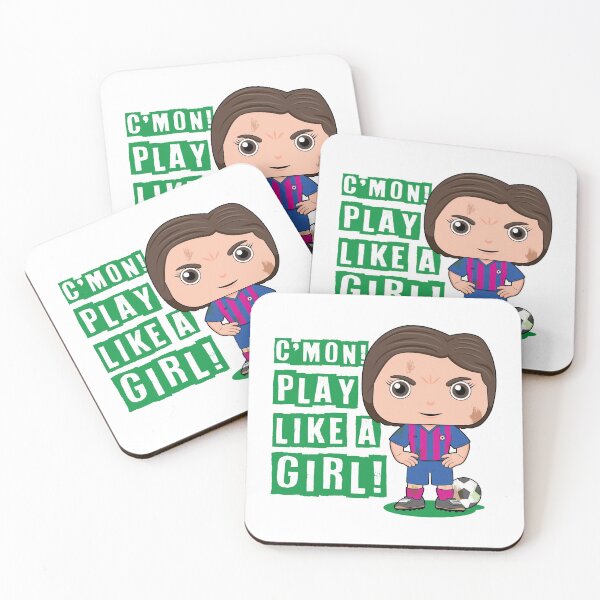 Item preview, C'mon! Play like a girl - kids soccer design designed and sold by essjaydesigns.