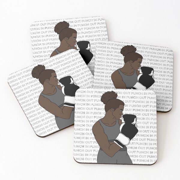 Item preview, Boxing Girl with Boxing Gloves a Black Female Fighter designed and sold by Jay Cook.