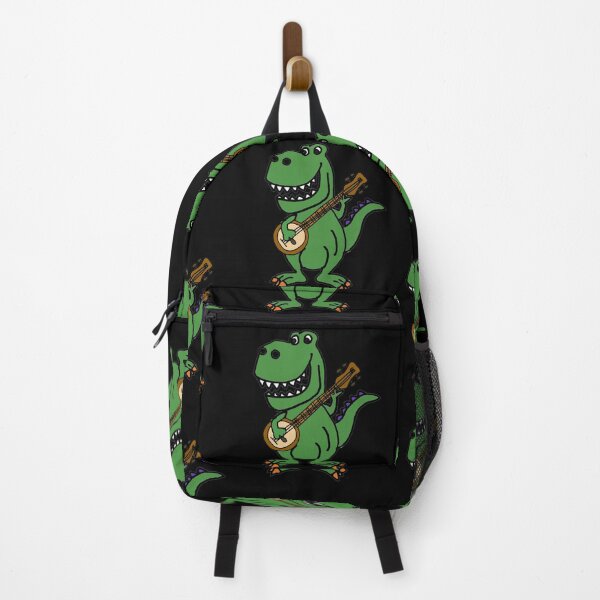 Item preview, Funny T-rex Dinosaur Playing Banjo Music Cartoon designed and sold by Nature's Fancy.