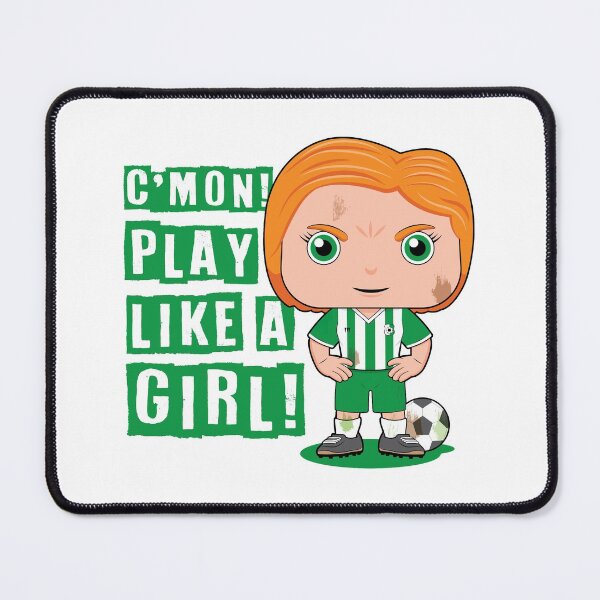 Item preview, C'mon! Play like a girl - kids soccer design designed and sold by essjaydesigns.