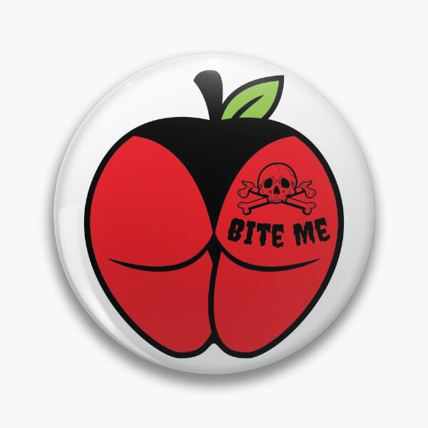 Item preview, Bite Me Poison Red Apple Butt  designed and sold by Grimble Scribbs.