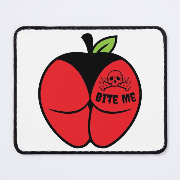 Artikelvorschau, Bite Me Poison Red Apple Butt entworfen und verkauft von Grimble Scribbs.