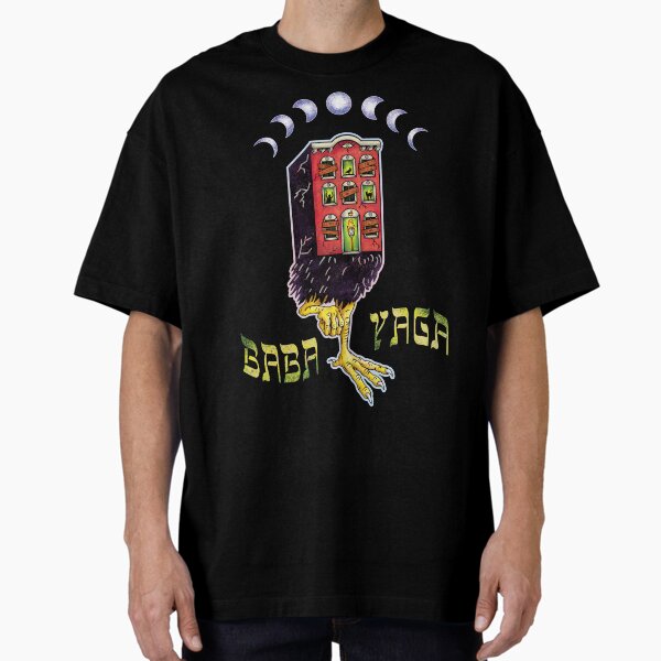 The Tenement of Baba Yaga- Text Version Oversized T-Shirt