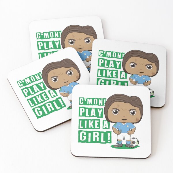 Item preview, C'mon! Play like a girl - kids soccer design designed and sold by essjaydesigns.