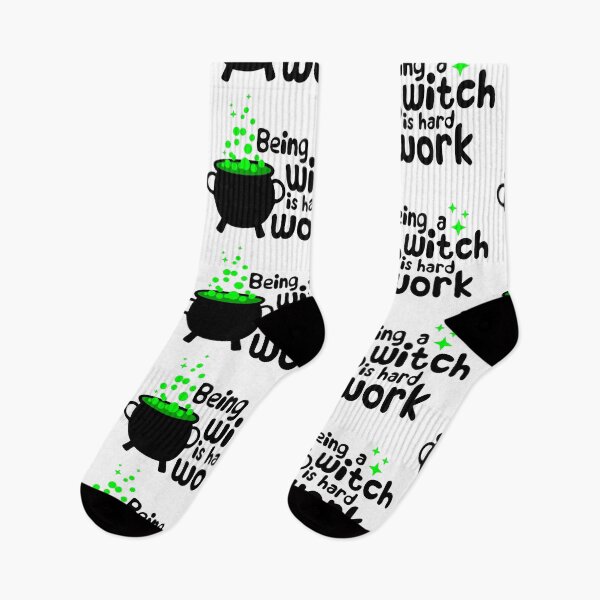 Item preview, Being a witch is hard work- Halloween witch designed and sold by Designs Of all kinds.