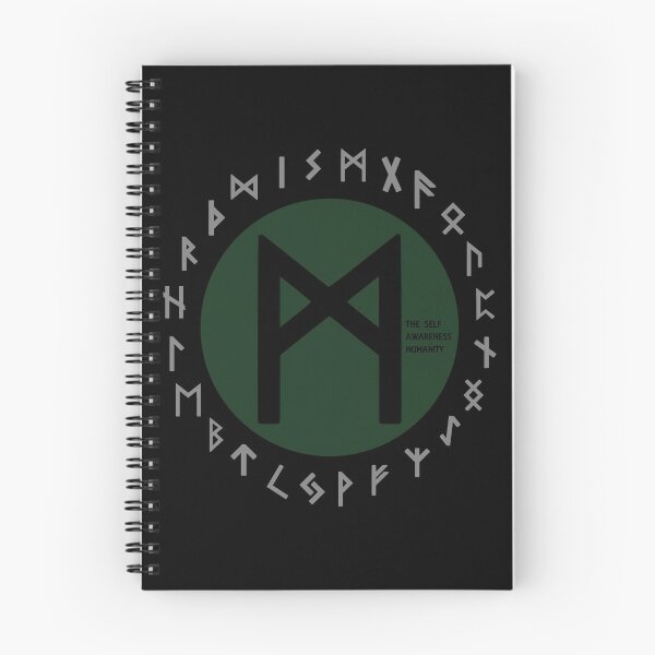 Item preview, Green Mannaz Elder Futhark Rune | Viking | Pagan Symbol designed and sold by Depic Spirit.