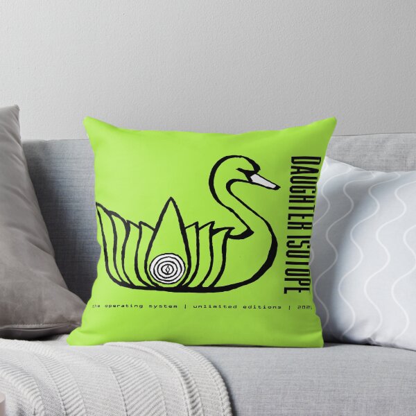 Daughter Isotope - "Radioactive Swan" - 2021 Throw Pillow