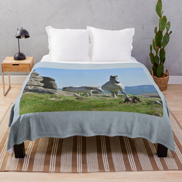 Item preview, Ponis blancos de Dartmoor en Houndtor, REINO UNIDO designed and sold by lezvee.