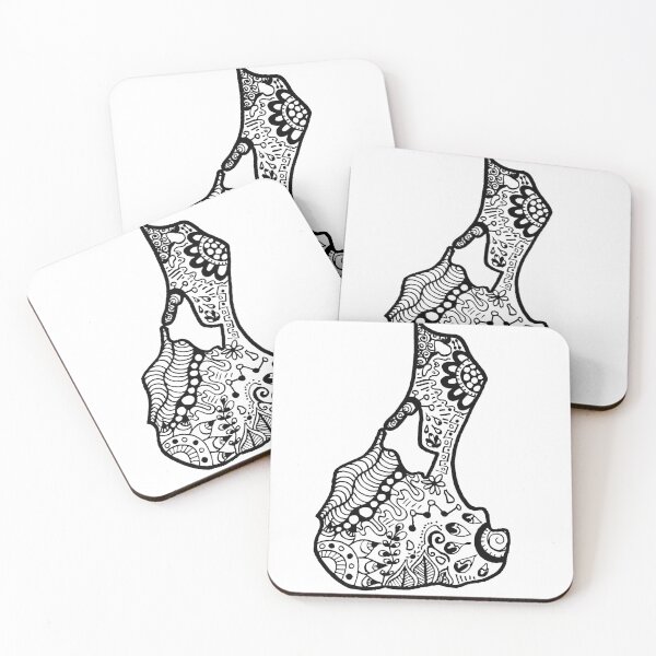 Item preview, Block Island Hippie Zentangle designed and sold by alexavec.