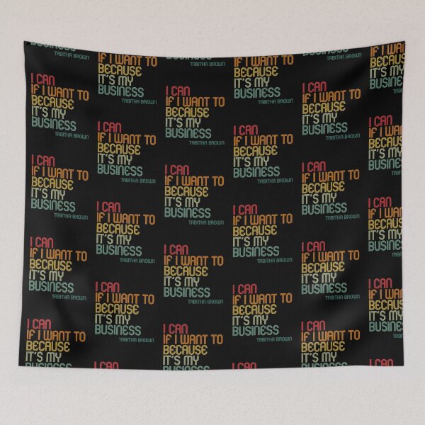 Item preview, I Can If I Want to Because It’s My Business - Tabitha Brown Quote - Retro Colors designed and sold by kindxinn.