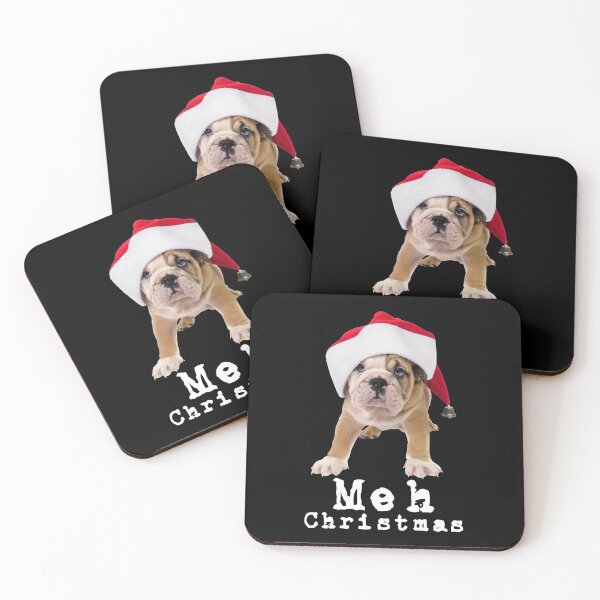 Item preview, Meh Christmas - Grumpy Dog Christmas Merch designed and sold by Funkykex.