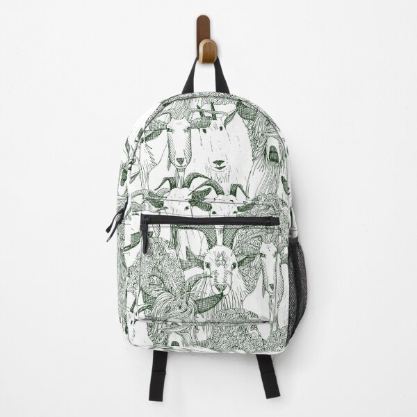 Item preview, just goats dark green designed and sold by scrummy.
