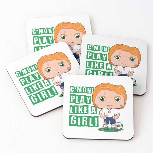 Item preview, C'mon! Play like a girl - kids soccer design designed and sold by essjaydesigns.