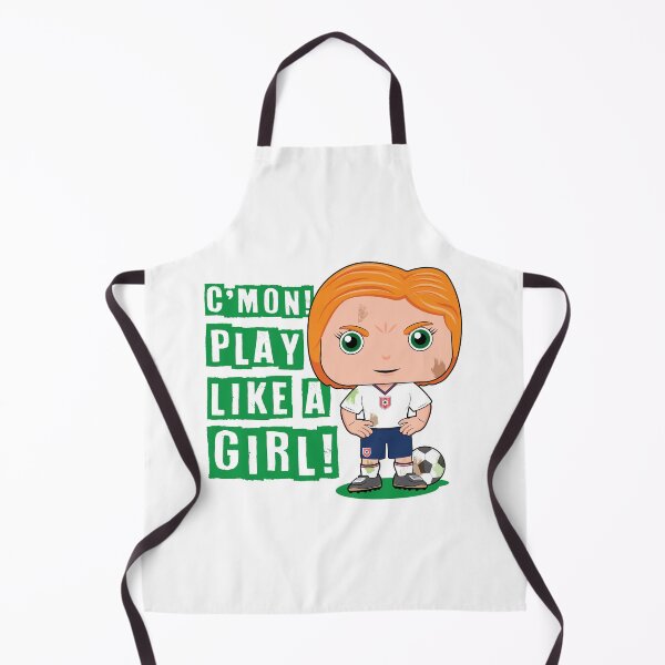 Item preview, C'mon! Play like a girl - kids soccer design designed and sold by essjaydesigns.