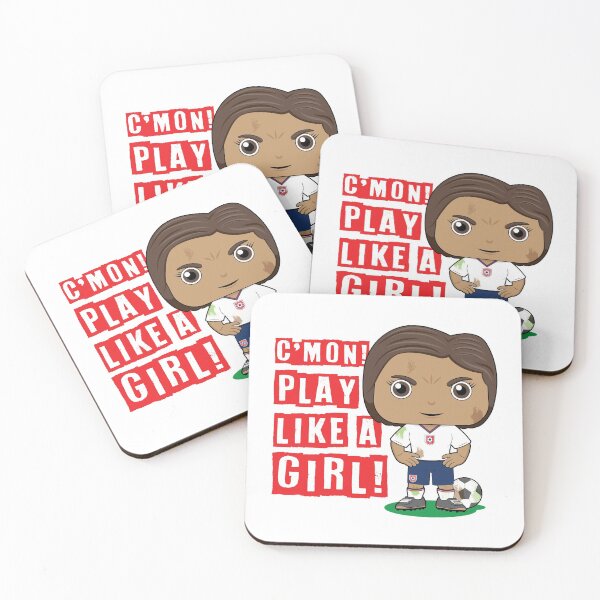 Item preview, C'mon! Play like a girl - kids soccer design designed and sold by essjaydesigns.