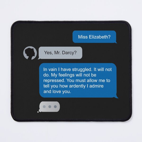 Item preview, Pride and Prejudice Phone Text - Mr. Darcy and Miss Elizabeth designed and sold by mymymagic.