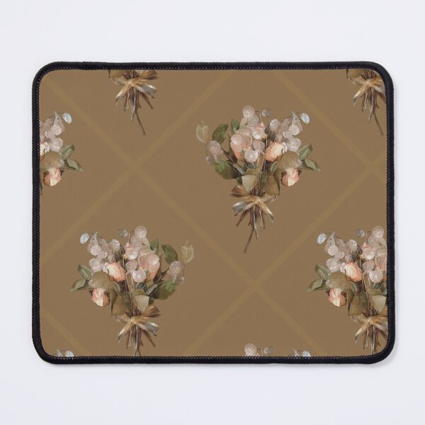 Item preview, Money Plant and Roses Dried Bouquet Diagonal on Taupe 5748 designed and sold by Art in My Loft.