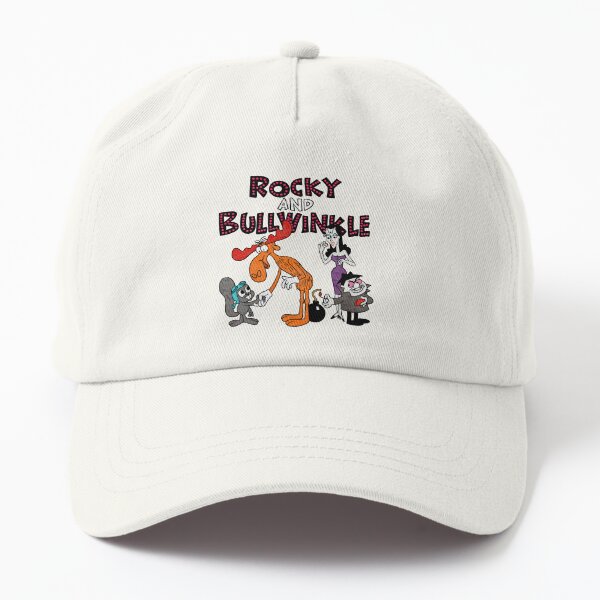 Tribute to Jay Ward Cartoons: Rocky, Bullwinkle, Natasha and Boris with Logotype Dad Hat