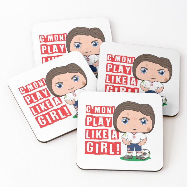 Item preview, C'mon! Play like a girl - kids soccer design designed and sold by essjaydesigns.