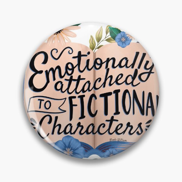 Item preview, Emotionally Attached to Fictional Characters Book Lover Gift Idea Sticker designed and sold by GlowinUp Shop.