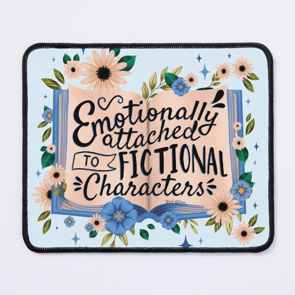 Item preview, Emotionally Attached to Fictional Characters Book Lover Gift Idea Sticker designed and sold by GlowinUp Shop.