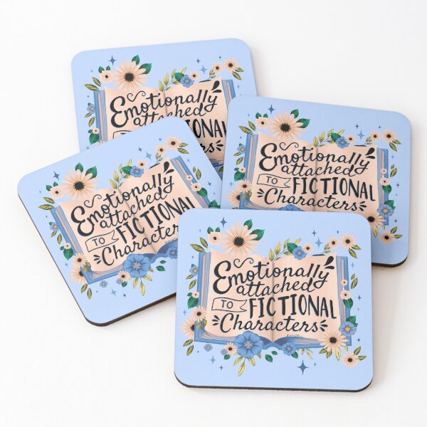 Item preview, Emotionally Attached to Fictional Characters Book Lover Gift Idea Sticker designed and sold by GlowinUp Shop.