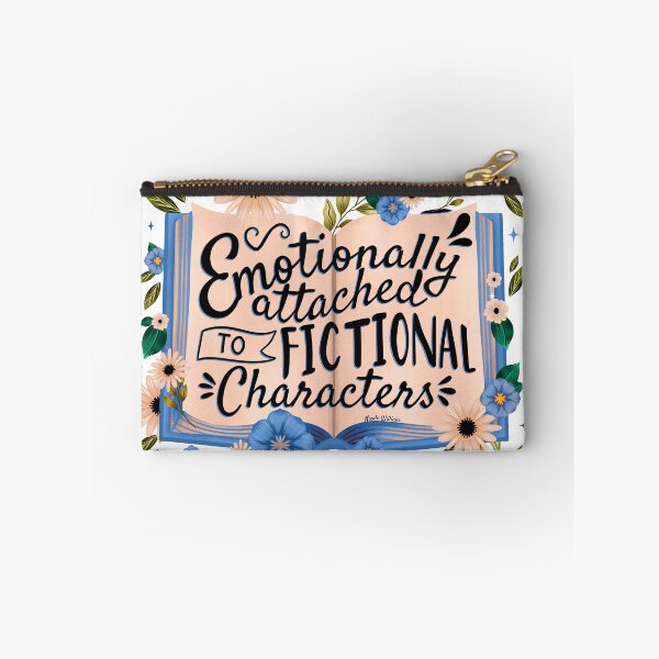 Item preview, Emotionally Attached to Fictional Characters Book Lover Gift Idea Sticker designed and sold by GlowinUp Shop.
